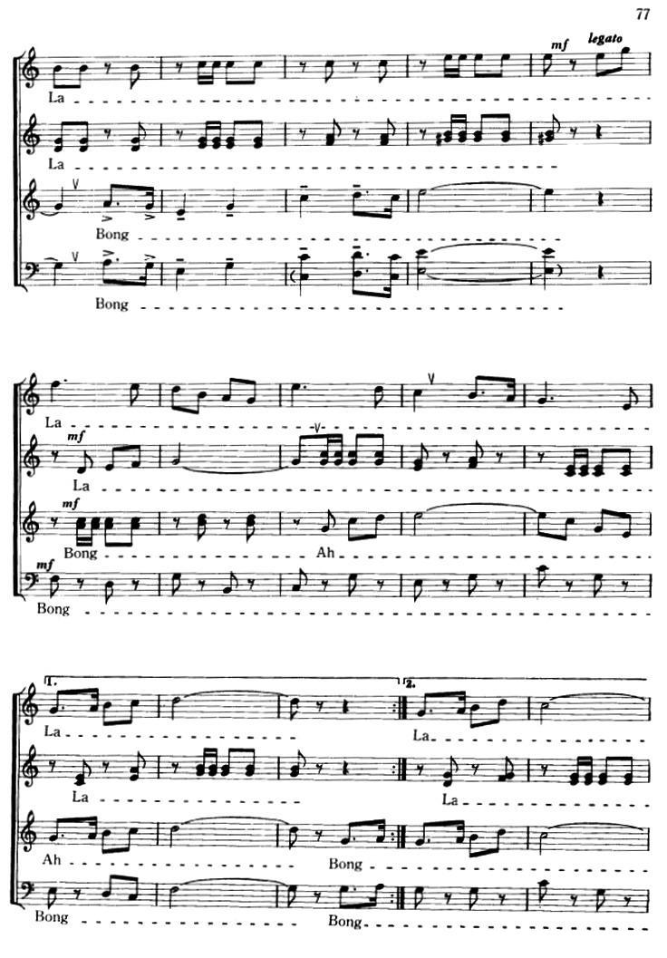 运动员进行曲（总政军乐团编曲 马革顺改编合唱）（2/3） -  简谱第1页
