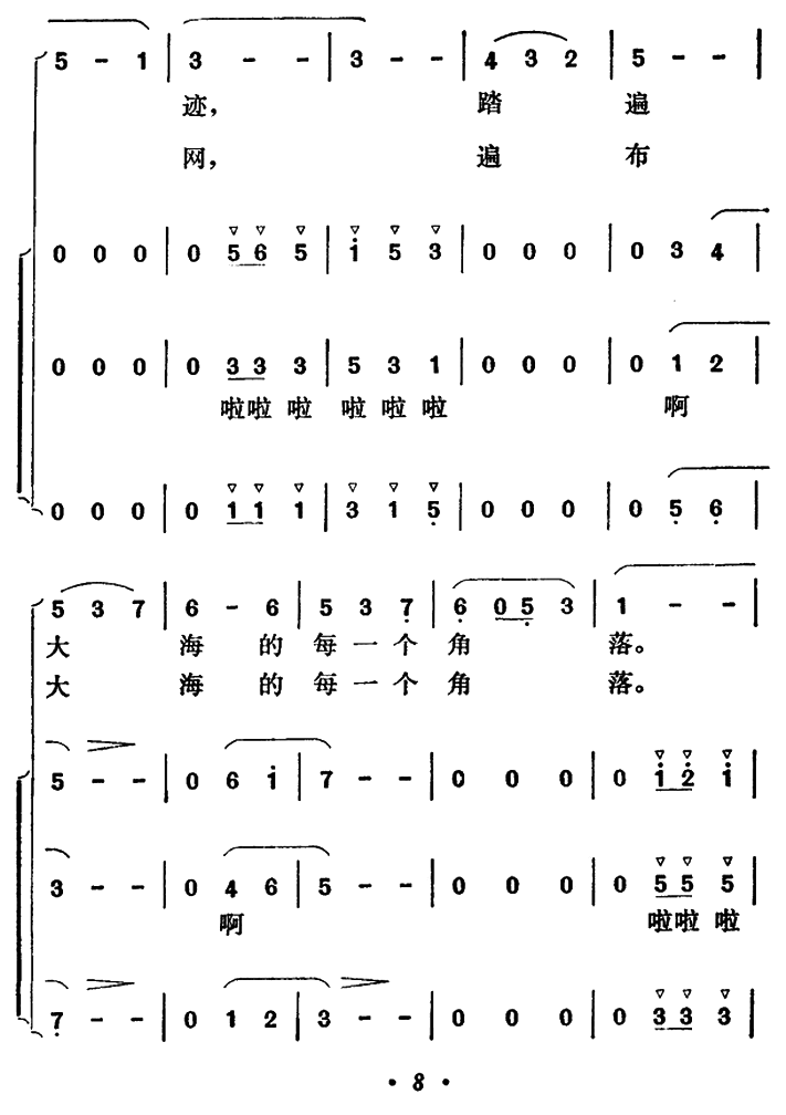 放心吧！祖国（刘诗召曲 川流词）（2/4） -  简谱第1页