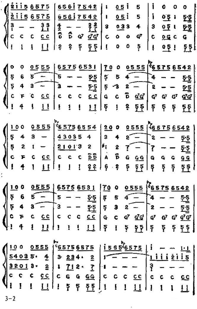 蓝色的探戈（美国歌曲） -  简谱第2页