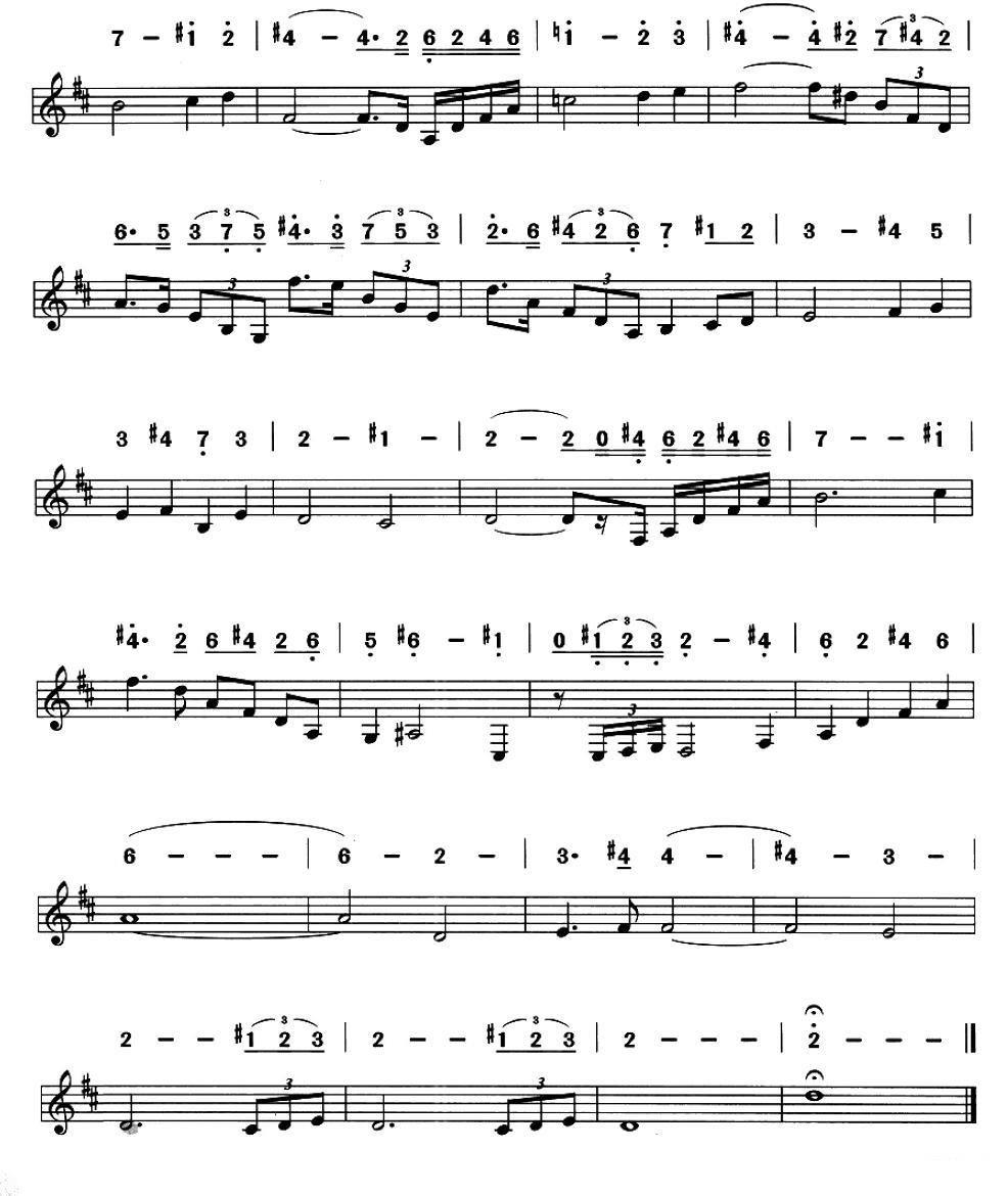 沉思（马斯涅曲 线简谱混排版） -  简谱第3页