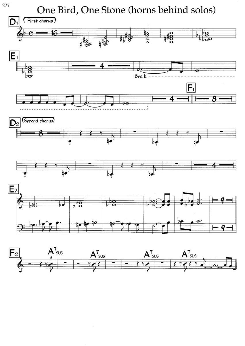One Bird,One Stone（爵士钢琴曲） -  简谱第2页