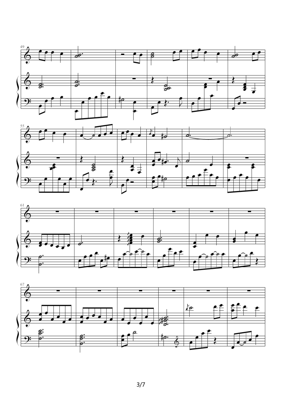 waltz（须釜俊一曲） -  简谱第2页