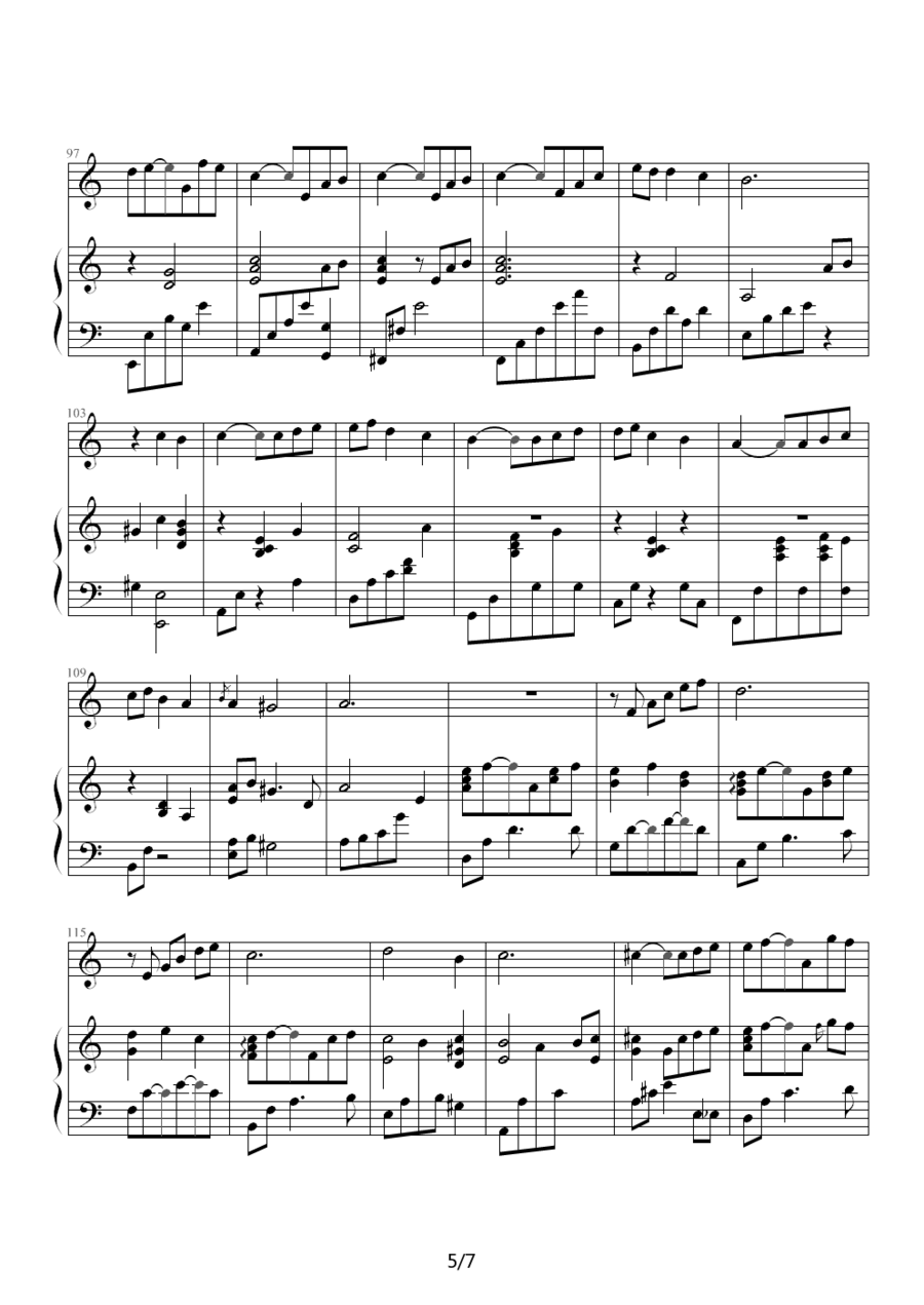 waltz（须釜俊一曲） -  简谱第3页
