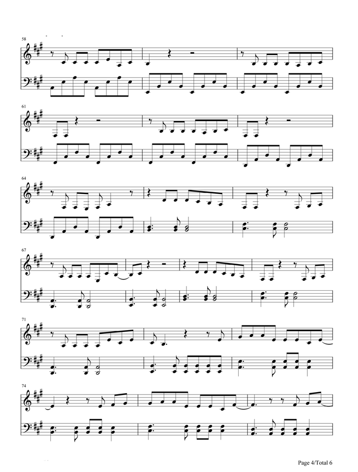 欢乐颂（电视剧《欢乐颂》主题曲 钢琴谱） -  简谱第4页