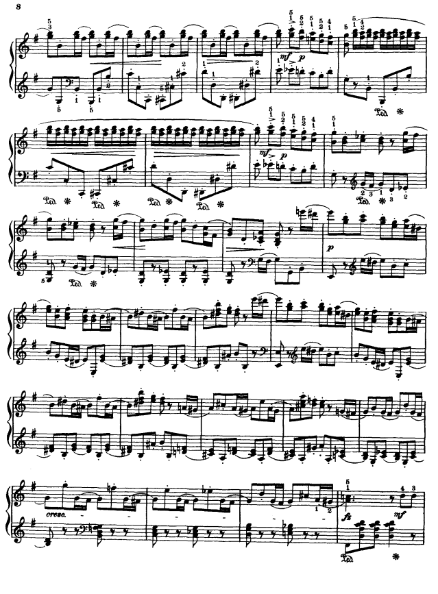 Rondo capriccioso（门德尔松曲） -  简谱第2页