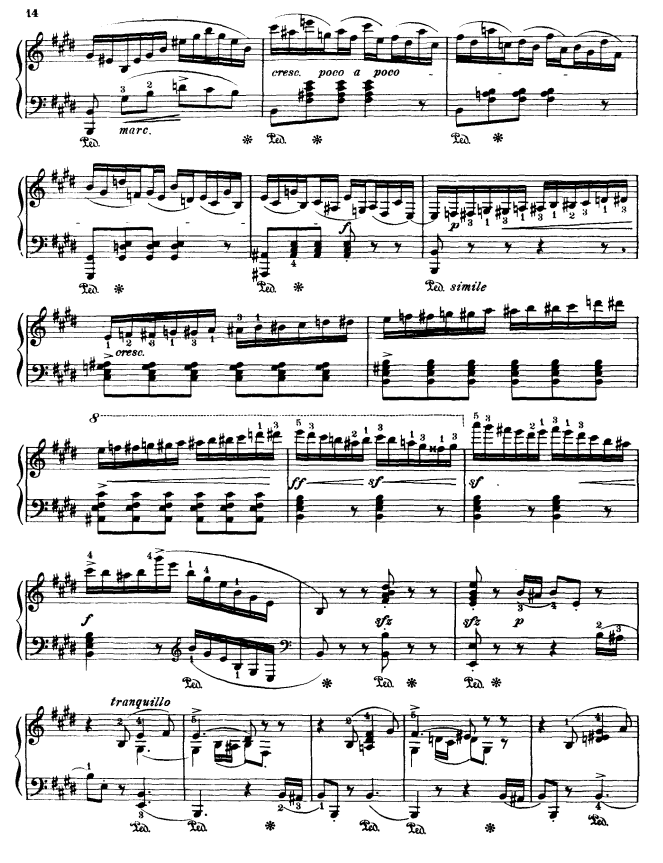 Rondo capriccioso（门德尔松曲） -  简谱第5页