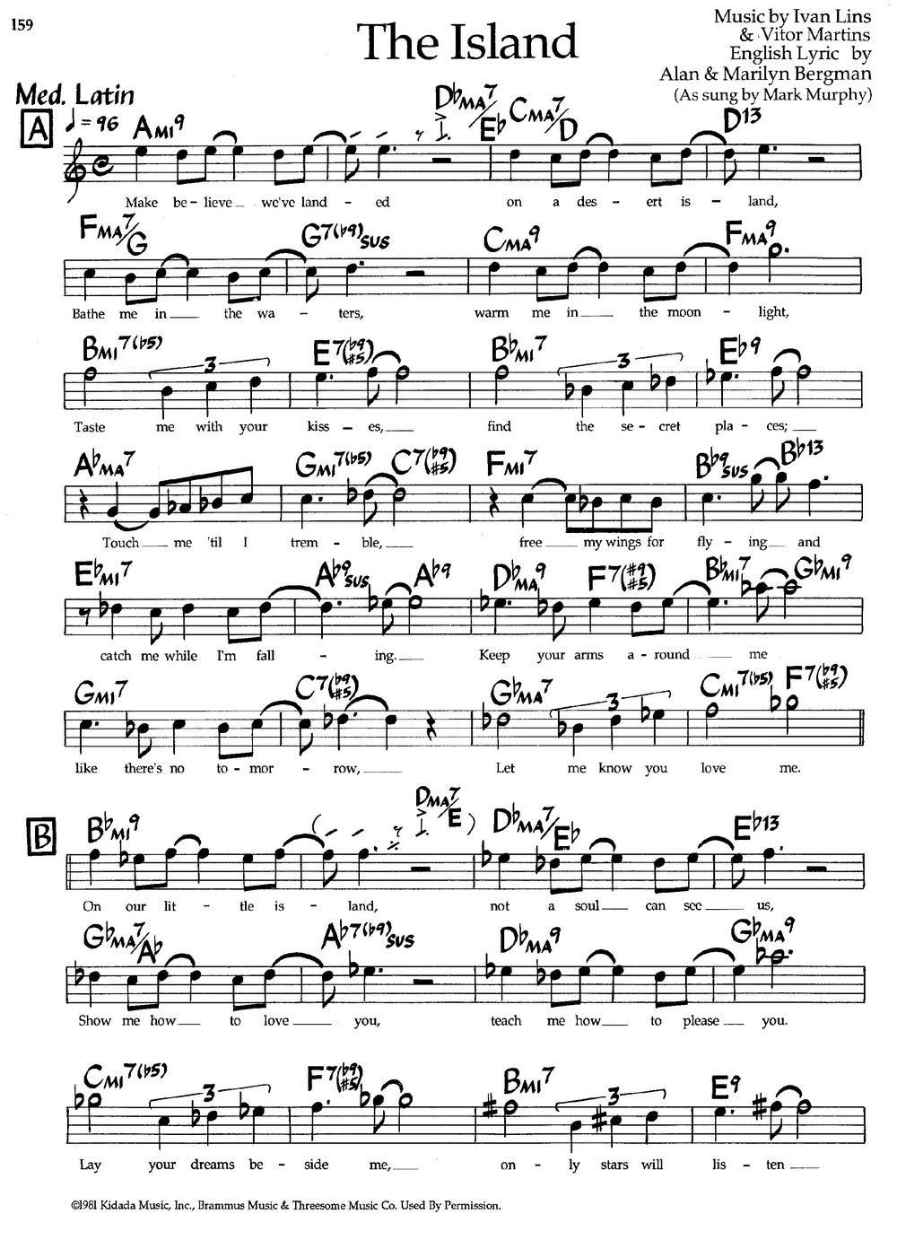 The Island（爵士钢琴曲） -  简谱第1页