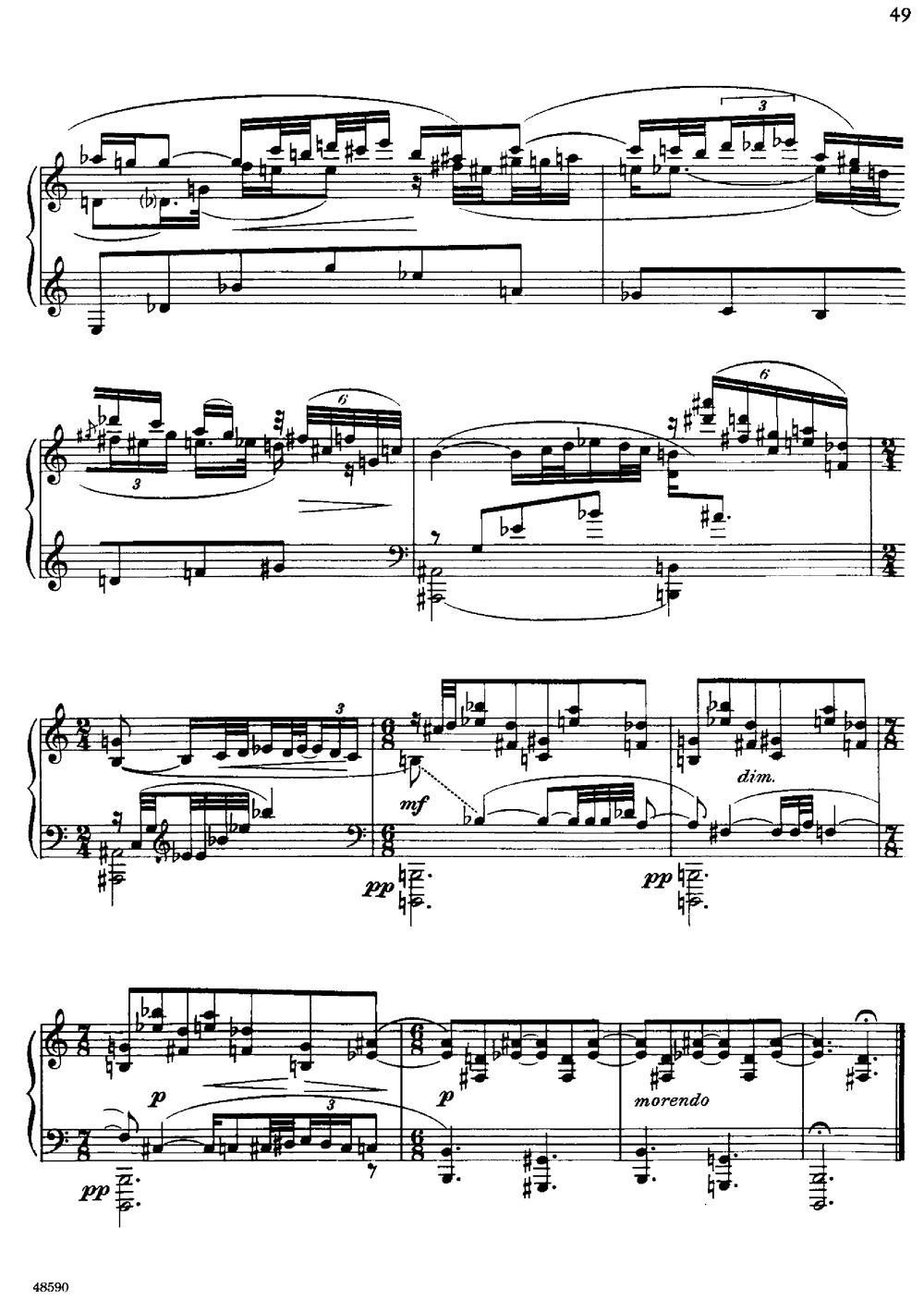 降e小调钢琴奏鸣曲 op.26 v.3 -  简谱第3页