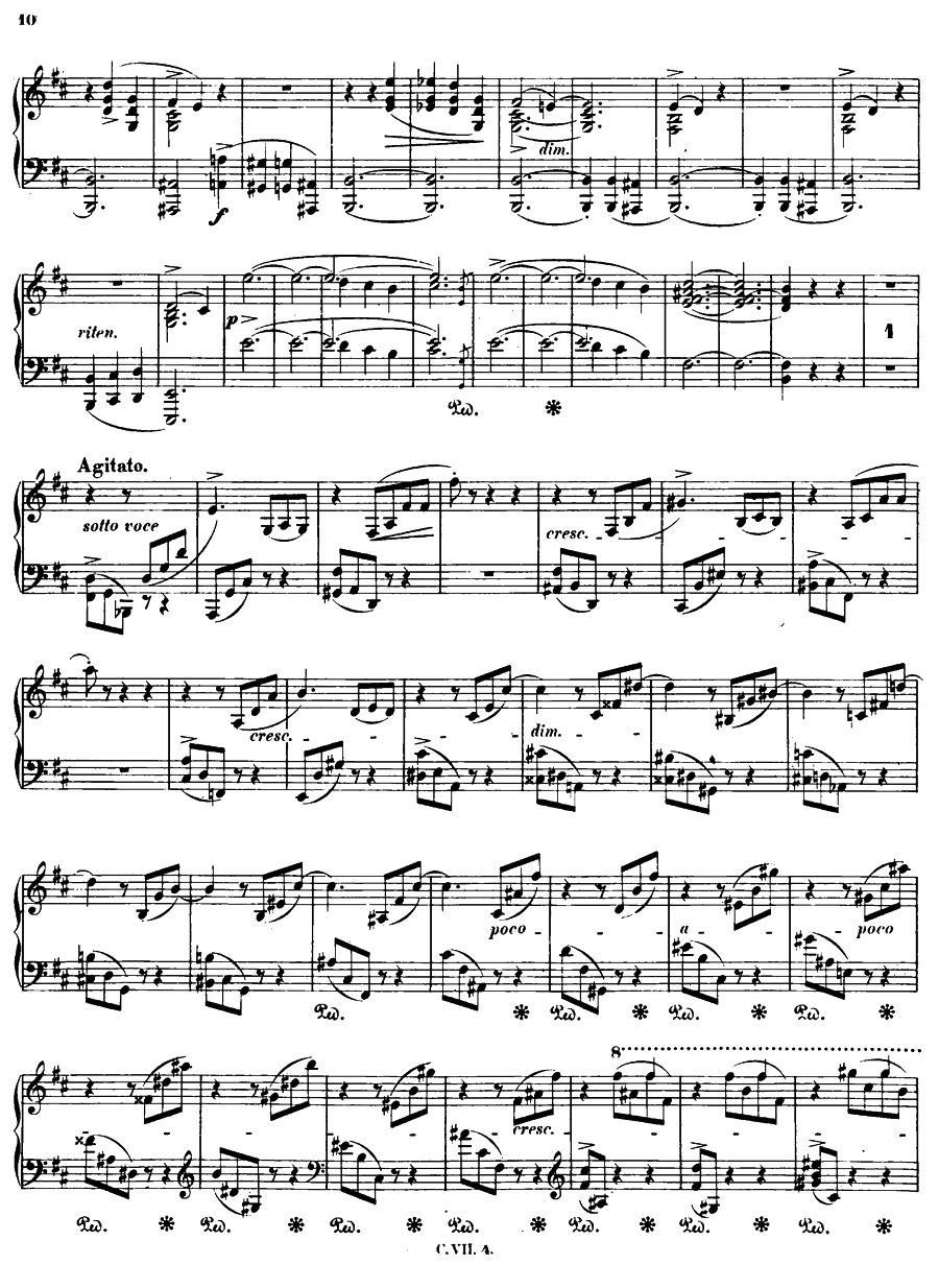 b小调钢琴谐谑曲Op.20（第一号） -  简谱第5页