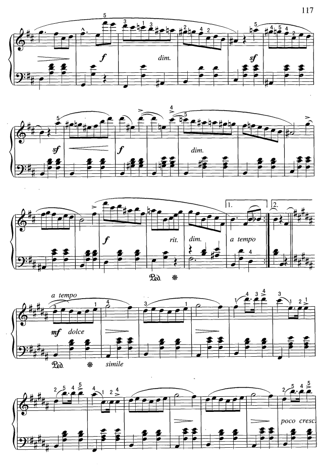 b小调圆舞曲Op.69-2 -  简谱第4页