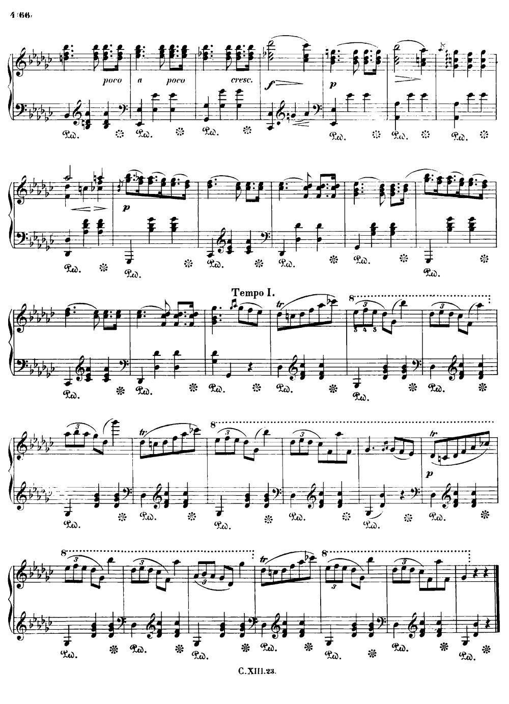 降G大调圆舞曲Op.70-1 -  简谱第2页