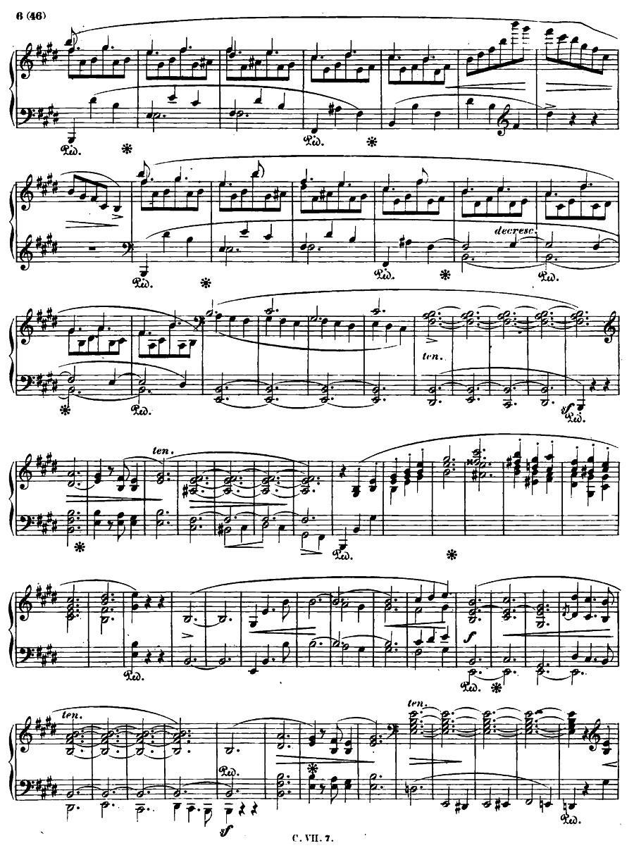 E大调钢琴谐谑曲Op.54（第四号） -  简谱第3页