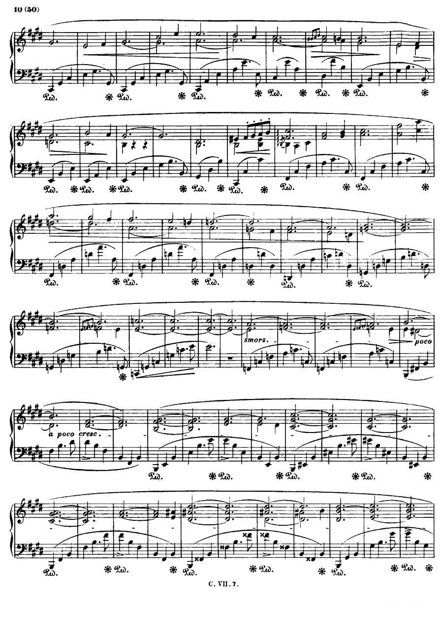 E大调钢琴谐谑曲Op.54（第四号） -  简谱第5页