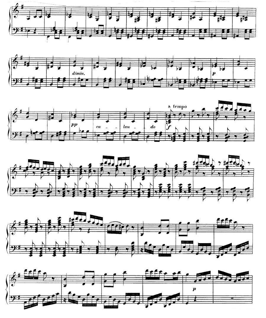 丢失一分钱的愤怒 Op.129 -  简谱第5页