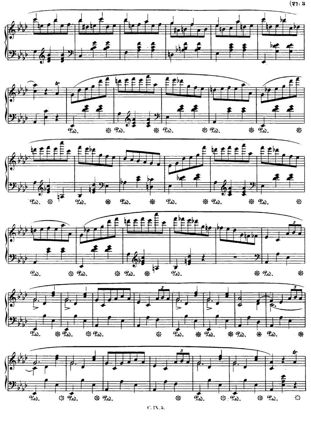 降A大调圆舞曲Op.42 -  简谱第6页