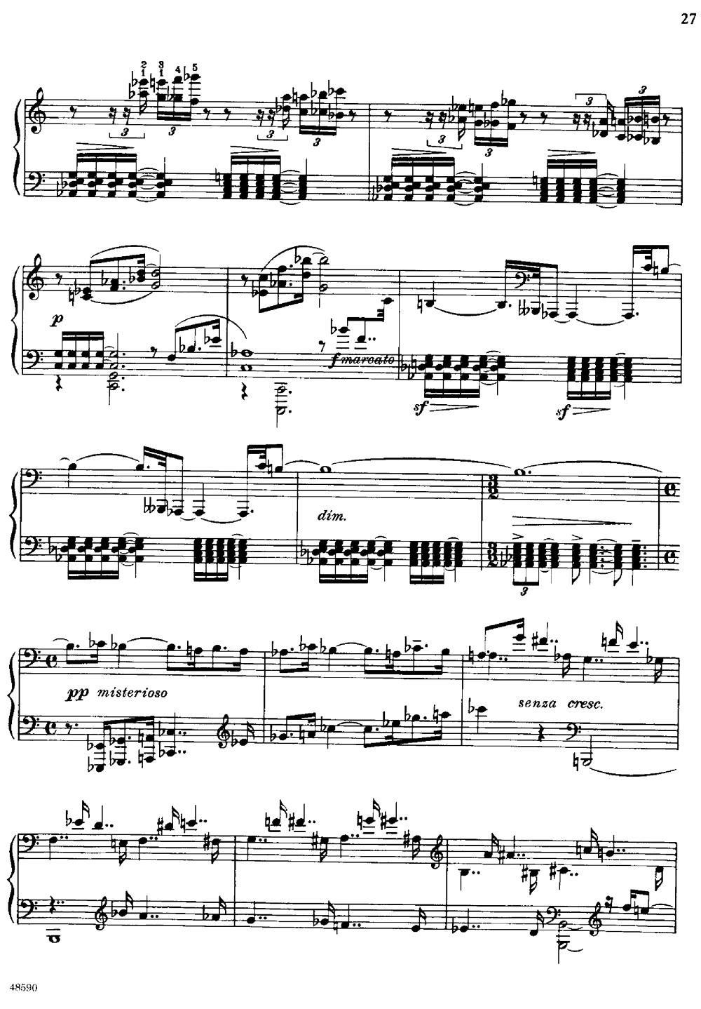 降e小调钢琴奏鸣曲 Op.26 v.1 -  简谱第3页