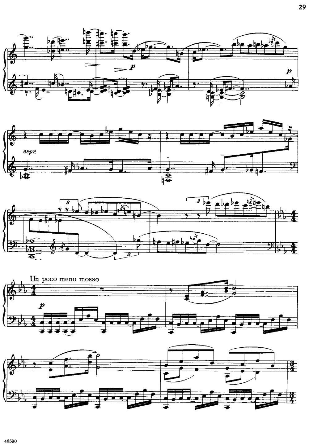 降e小调钢琴奏鸣曲 Op.26 v.1 -  简谱第4页
