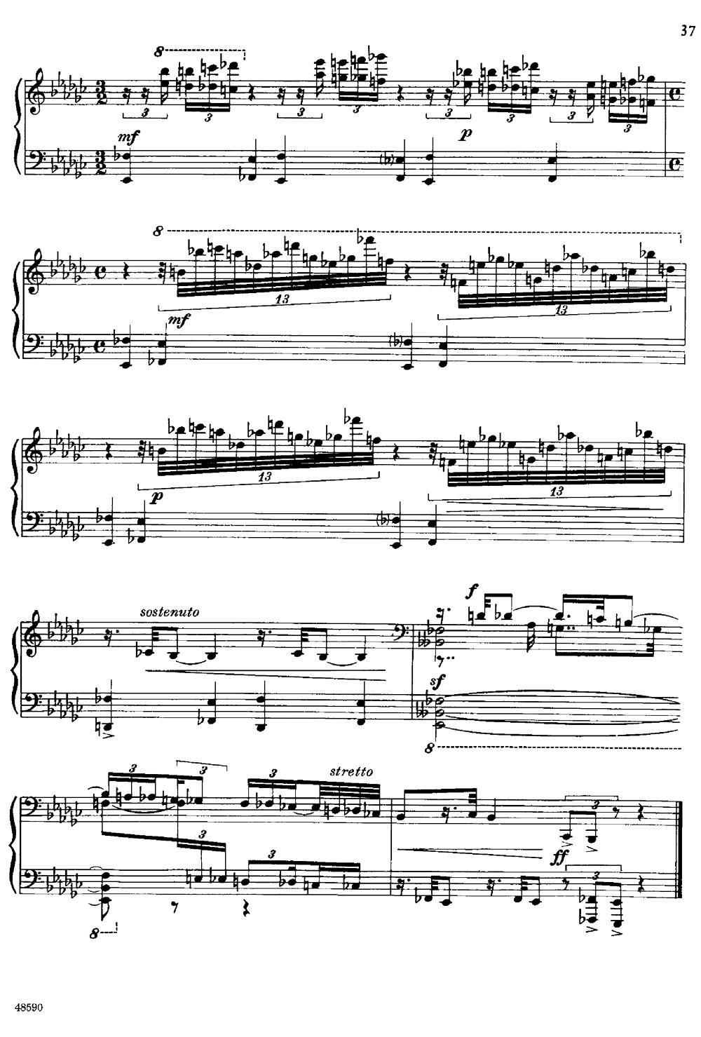 降e小调钢琴奏鸣曲 Op.26 v.1 -  简谱第8页