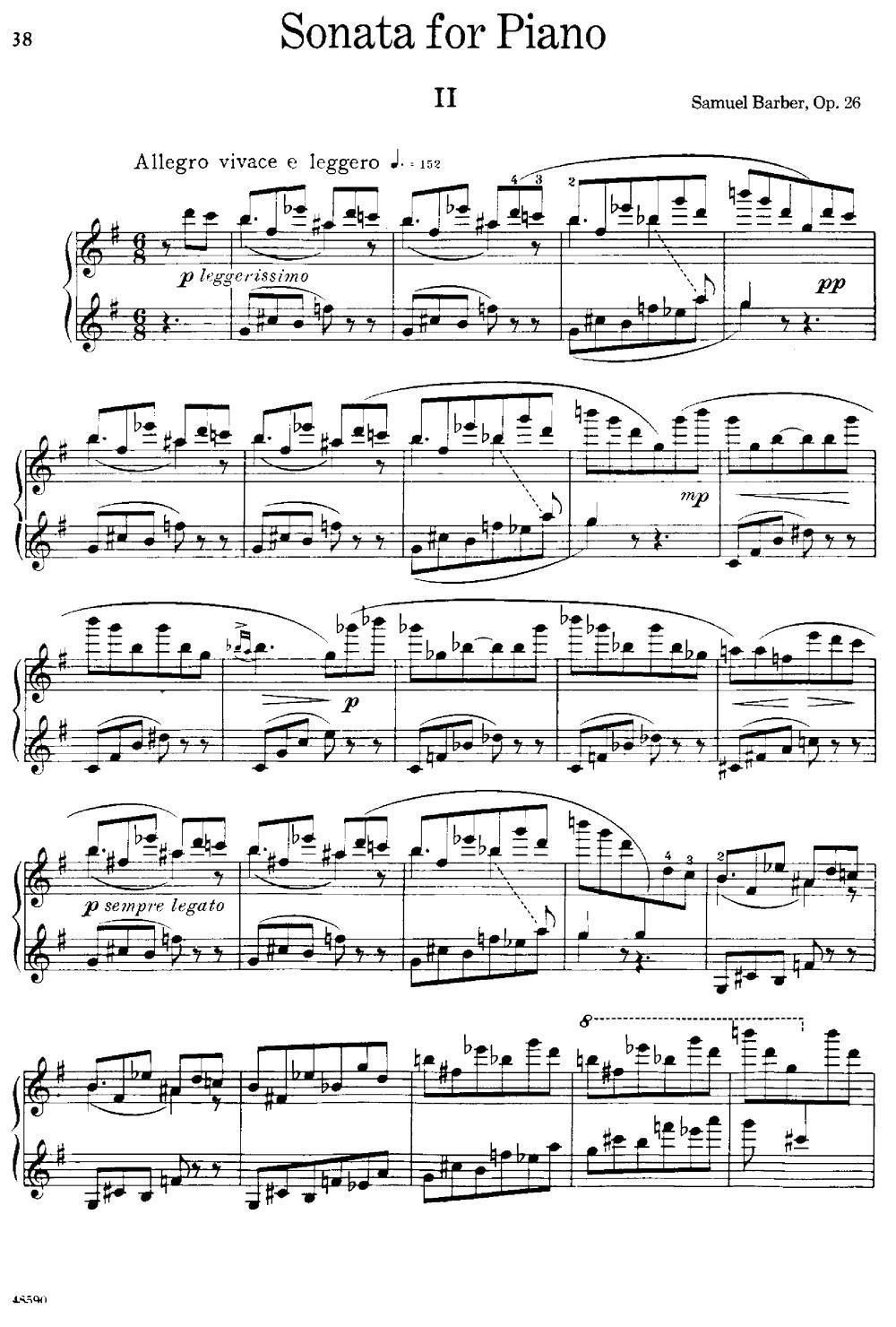 降e小调钢琴奏鸣曲 op.26 v.2 -  简谱第1页