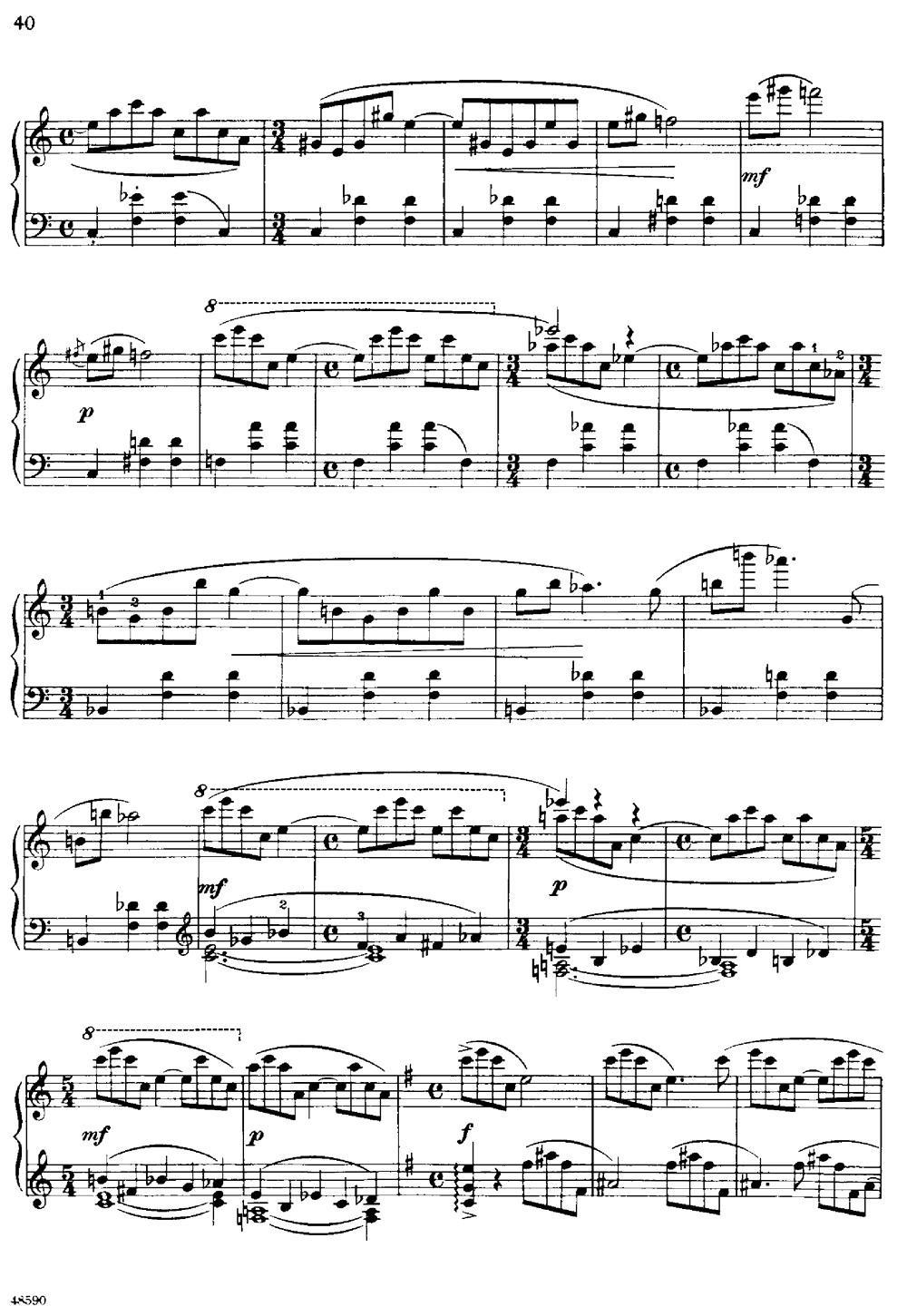 降e小调钢琴奏鸣曲 op.26 v.2 -  简谱第2页