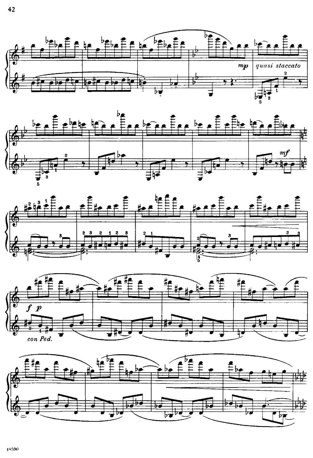 降e小调钢琴奏鸣曲 op.26 v.2 -  简谱第3页