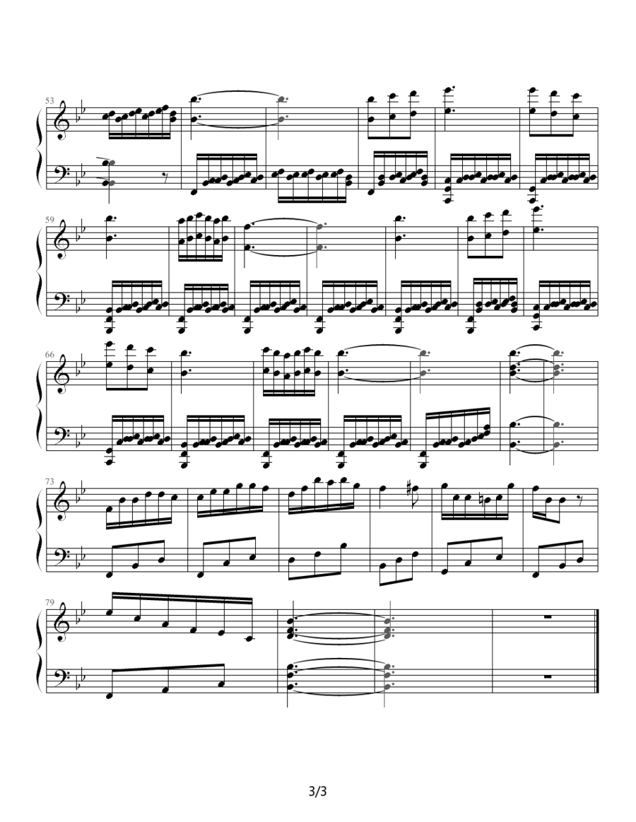 圆舞曲（richard作曲版） -  简谱第2页