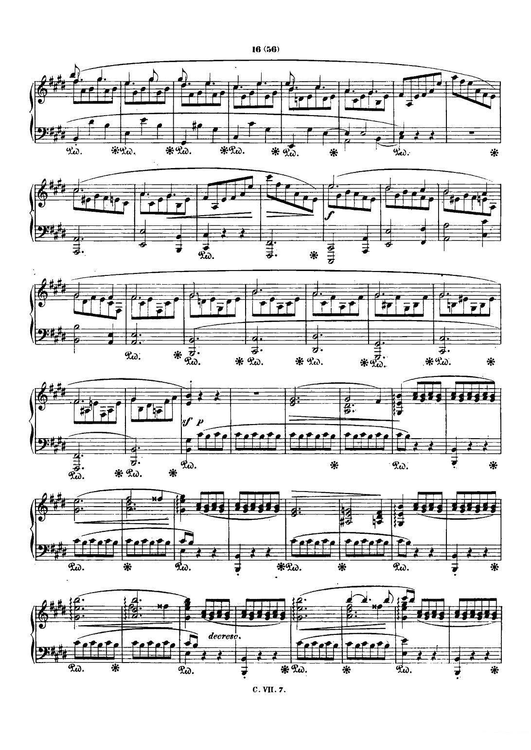 钢琴谐谑曲Chopin Scherzo（No.4 E大调，Op.54） -  简谱第1页