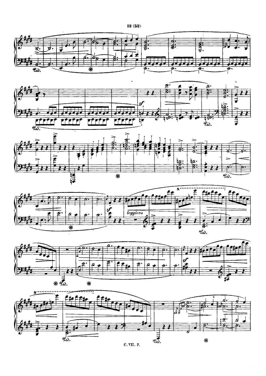 钢琴谐谑曲Chopin Scherzo（No.4 E大调，Op.54） -  简谱第10页