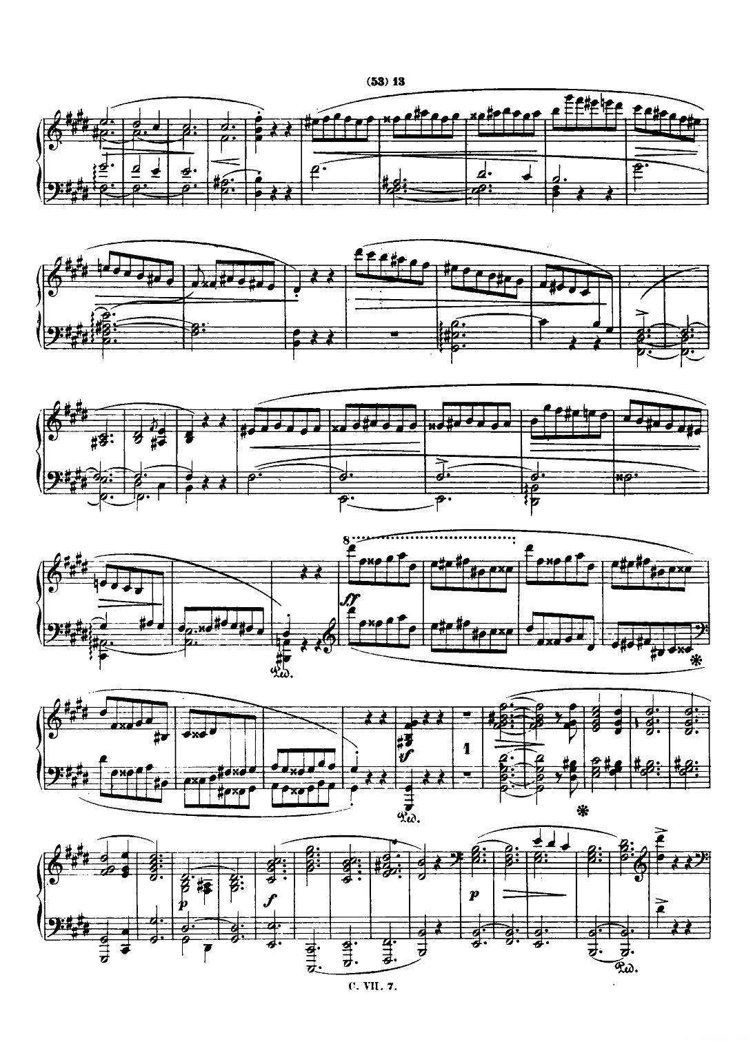 钢琴谐谑曲Chopin Scherzo（No.4 E大调，Op.54） -  简谱第11页