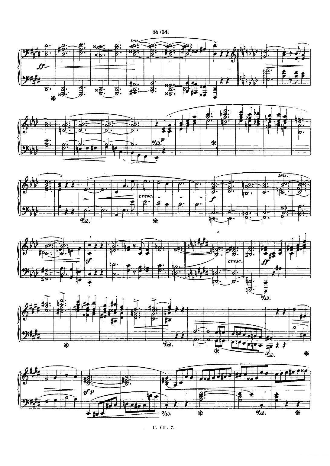 钢琴谐谑曲Chopin Scherzo（No.4 E大调，Op.54） -  简谱第12页