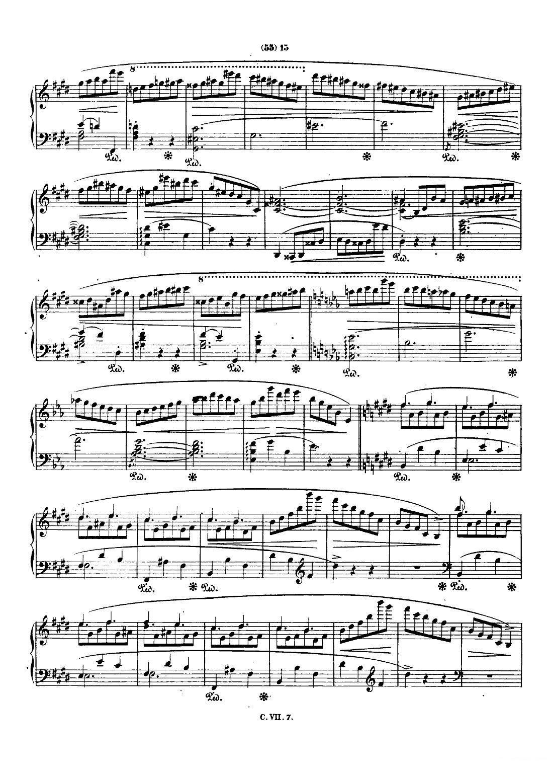 钢琴谐谑曲Chopin Scherzo（No.4 E大调，Op.54） -  简谱第13页