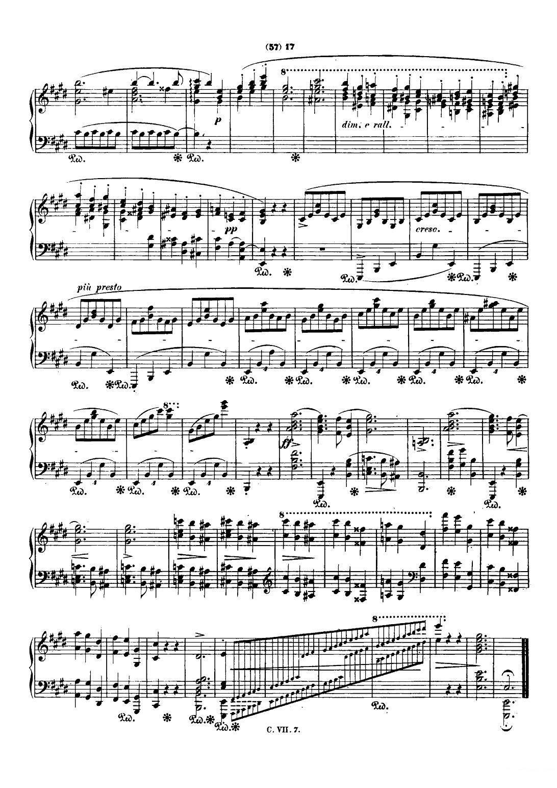 钢琴谐谑曲Chopin Scherzo（No.4 E大调，Op.54） -  简谱第14页