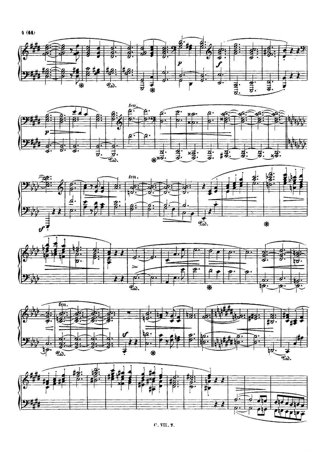 钢琴谐谑曲Chopin Scherzo（No.4 E大调，Op.54） -  简谱第3页