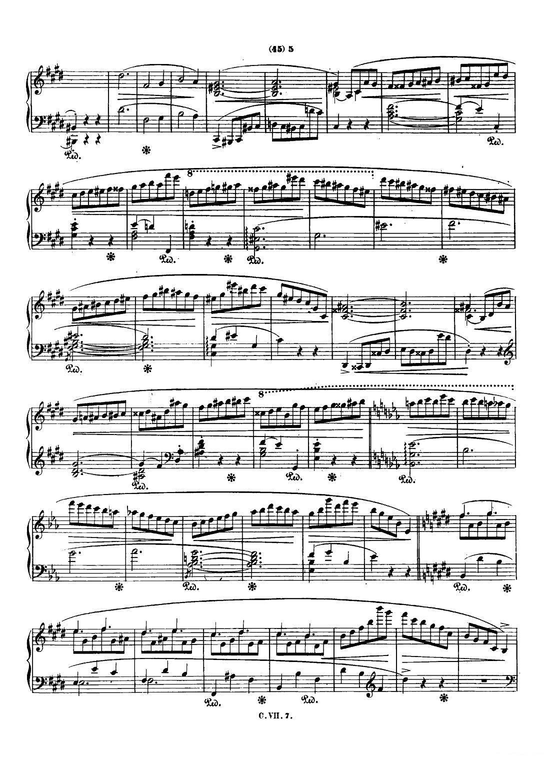 钢琴谐谑曲Chopin Scherzo（No.4 E大调，Op.54） -  简谱第4页