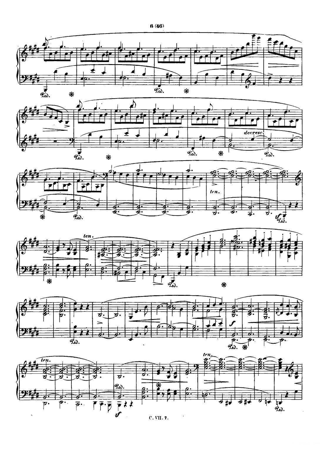 钢琴谐谑曲Chopin Scherzo（No.4 E大调，Op.54） -  简谱第5页