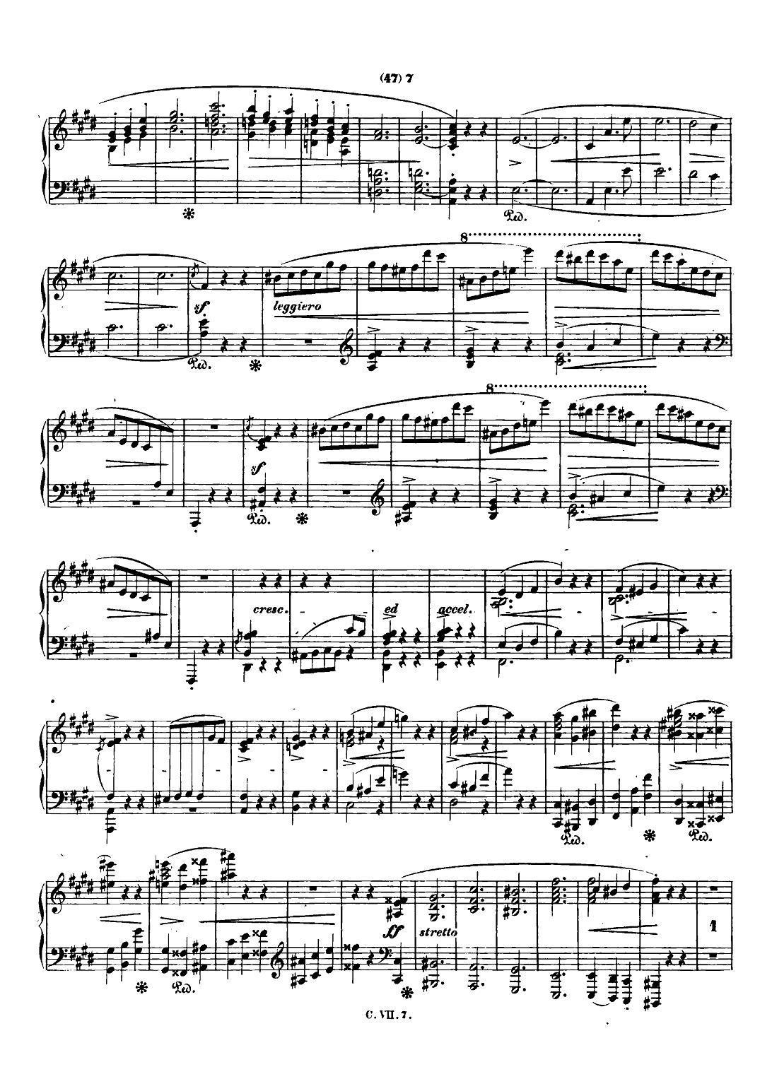 钢琴谐谑曲Chopin Scherzo（No.4 E大调，Op.54） -  简谱第6页