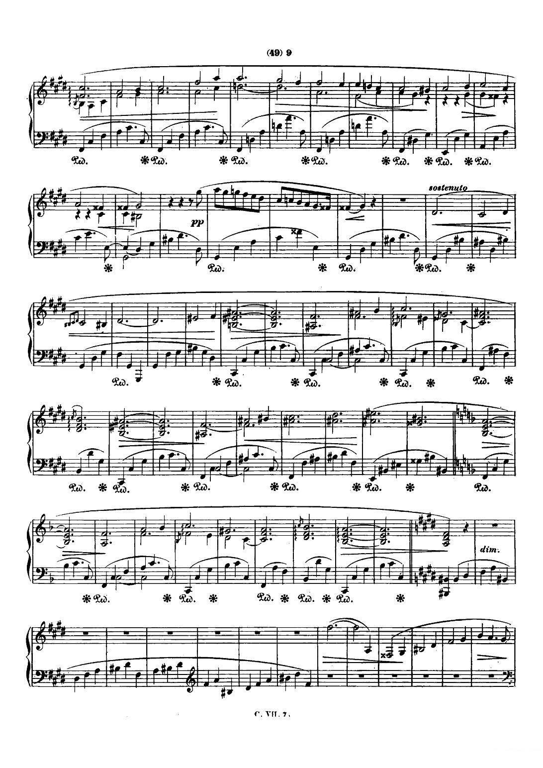 钢琴谐谑曲Chopin Scherzo（No.4 E大调，Op.54） -  简谱第8页