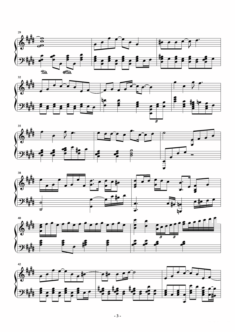 欢乐今宵（黄丹仪曲 古巨基演唱） -  简谱第3页