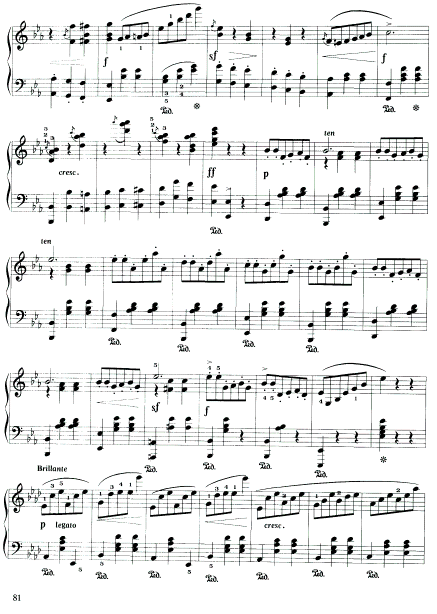 精灵（巴赫曼曲） -  简谱第3页