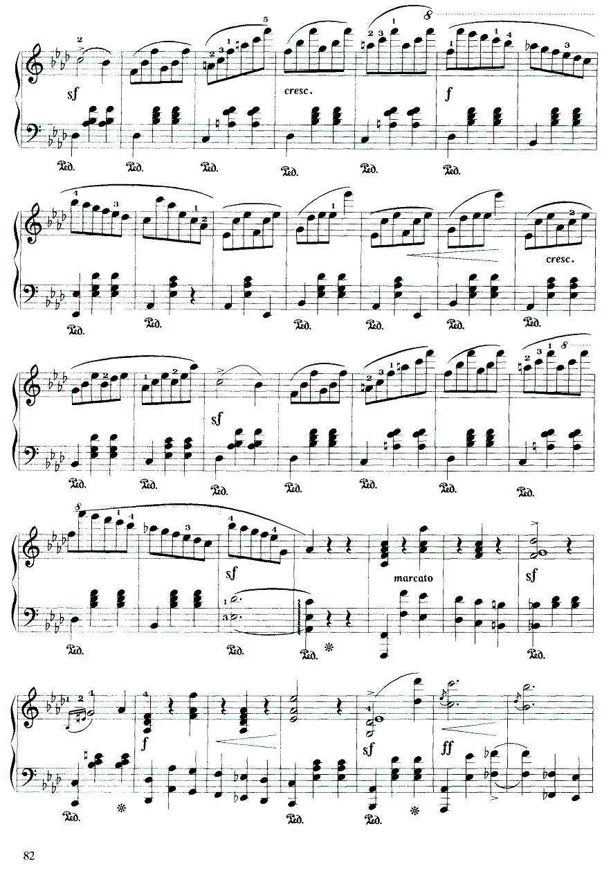 精灵（巴赫曼曲） -  简谱第4页