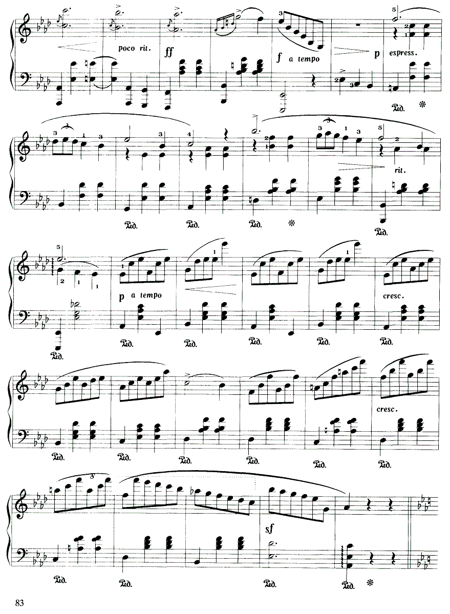 精灵（巴赫曼曲） -  简谱第5页
