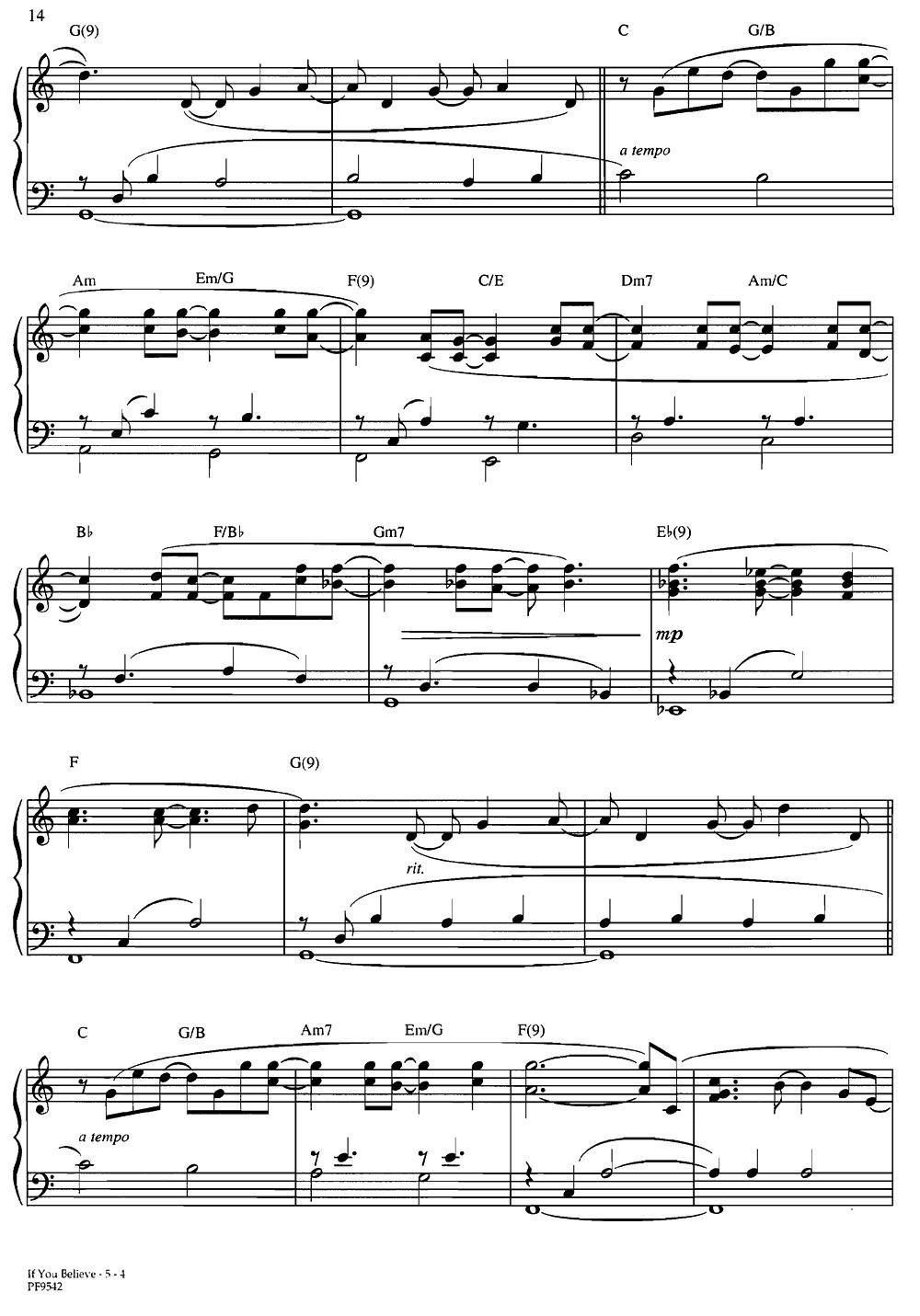 If You Beleve（金布来克曼曲） -  简谱第4页