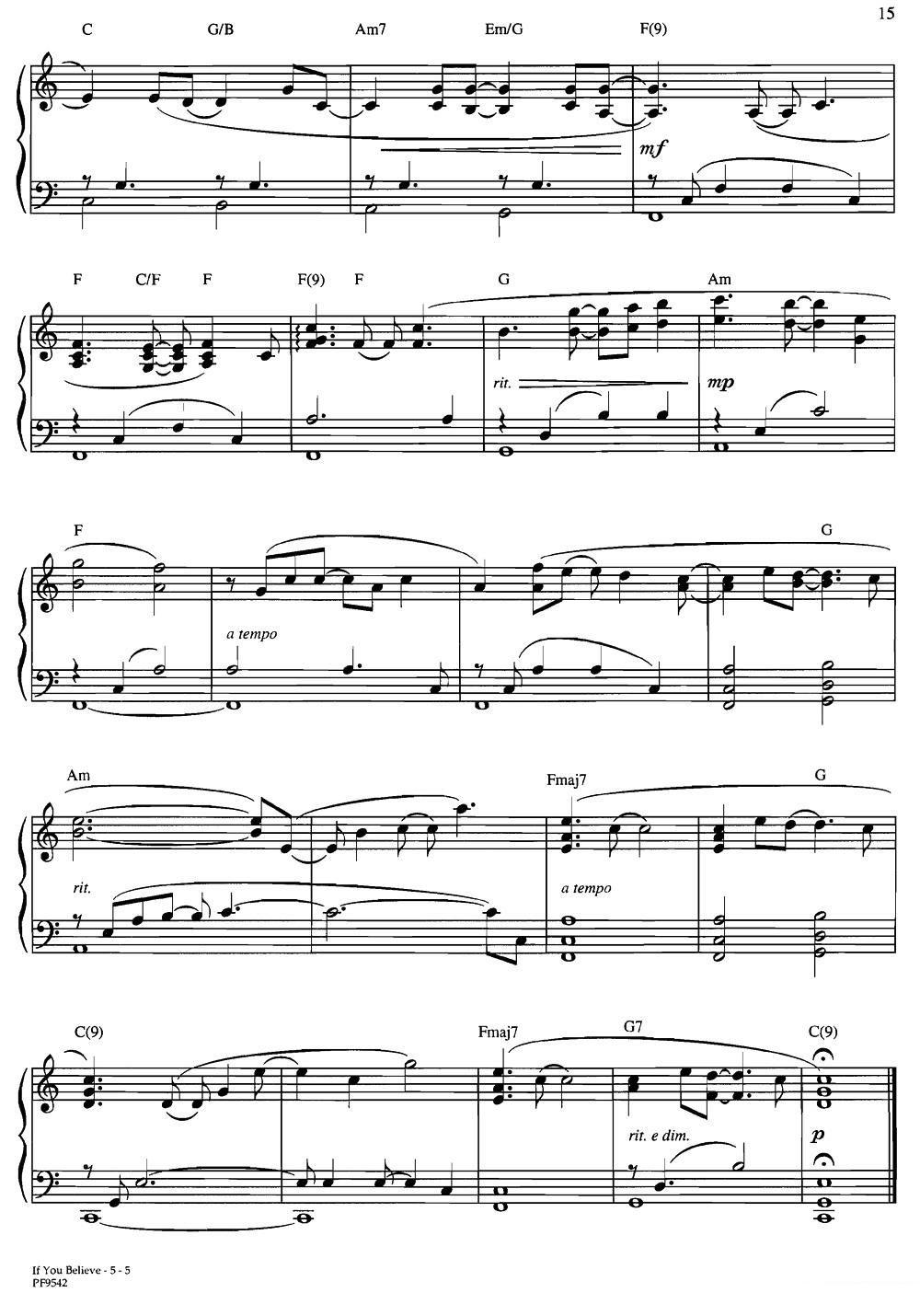 If You Beleve（金布来克曼曲） -  简谱第5页