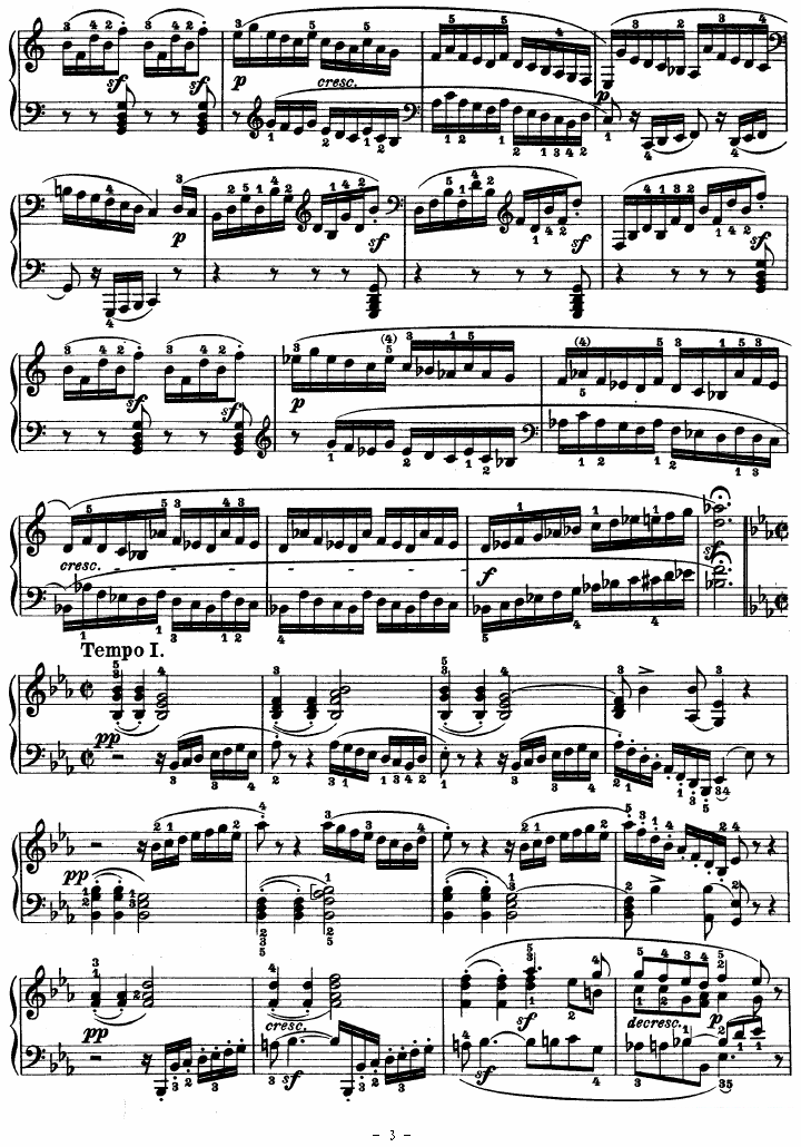 SONATE（第十三钢琴奏鸣曲-Op.27 No.1） -  简谱第3页