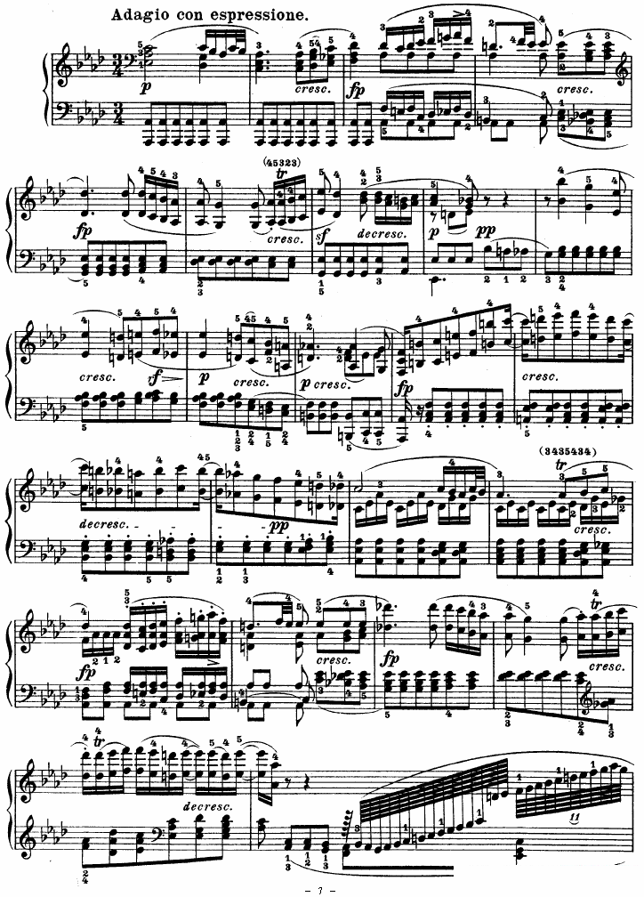 SONATE（第十三钢琴奏鸣曲-Op.27 No.1） -  简谱第7页