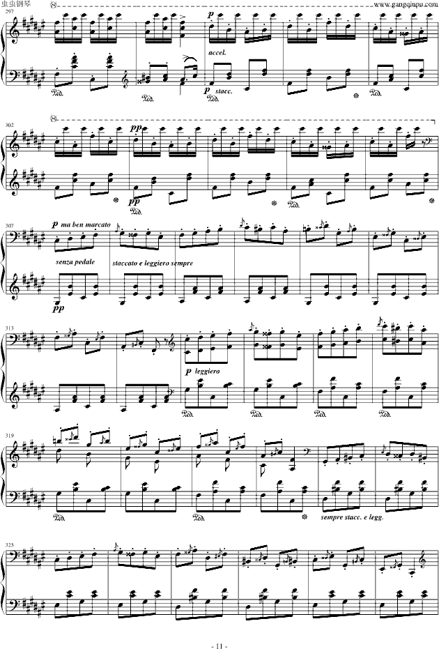 匈牙利狂想曲第2号 -  简谱第11页