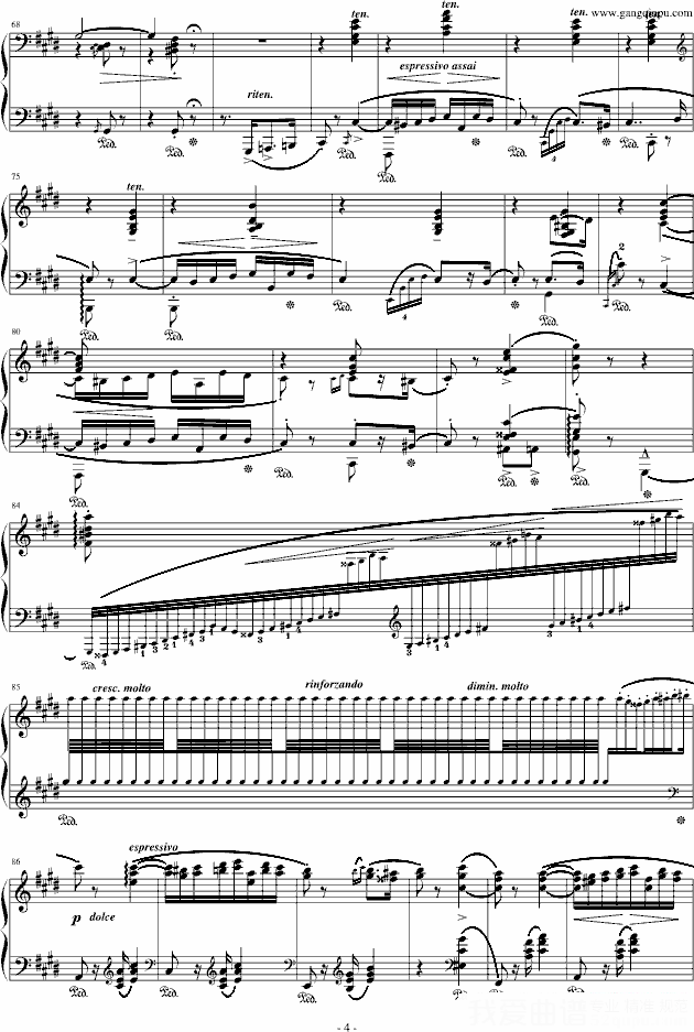 匈牙利狂想曲第2号 -  简谱第4页