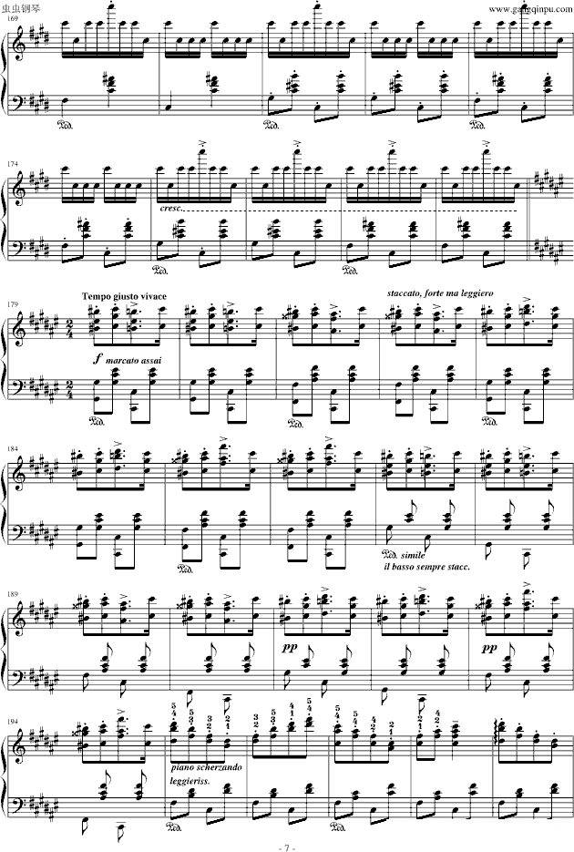 匈牙利狂想曲第2号 -  简谱第7页