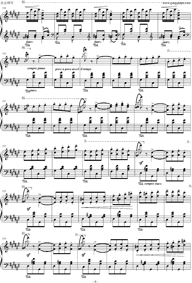 匈牙利狂想曲第2号 -  简谱第9页