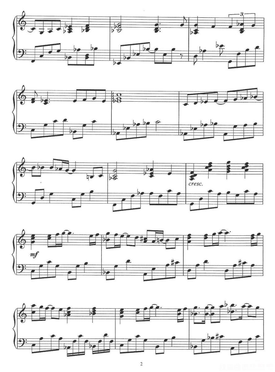 选自电影《蓝色生死恋》插曲：我有多么的 -  简谱第2页